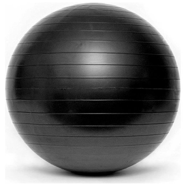 Piłka gimnastyczna fitness BL003 czarna 85 cm z pompką