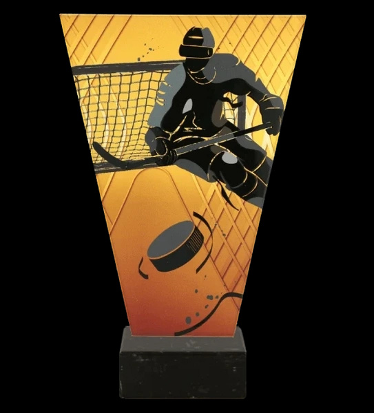 Trofeum szklane 17,5cm - HOKEJ - VL1-C/HOC2/BK