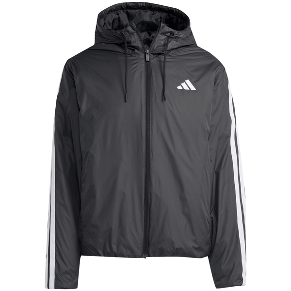 Kurtka męska adidas Essentials Climawarm 3-Stripes Insulated Hooded czarna JM4042