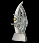 Statuetka odlewana 18cm - PIŁKA NOŻNA STRZELEC - RP6004/S/G