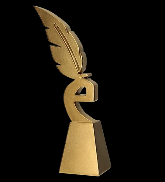 Statuetka odlewana - złota linia - edukacja