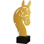 Statuetka metalowa złota JEŹDZIECTWO ML-HOR