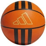 Piłka koszykowa adidas 3-Stripes Rubber X2 pomarańczowo-czarna roz 5