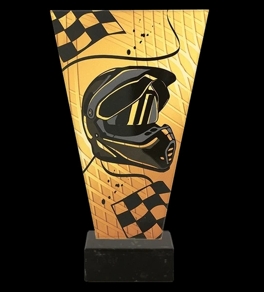 Trofeum szklane 22,5cm - MOTORYZACJA - VL1-A/MOT/BK