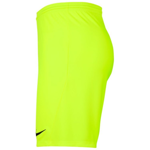 Spodenki dziecięce Nike Dri-FIT Park III neonowe zielone poliestrowe