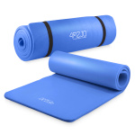 Mata fitness, do ćwiczeń, jogi NBR 1cm niebieska
