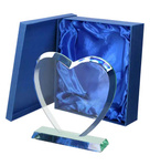 Trofeum szklane 20,5cm grawerowane z etui G031