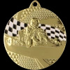 Medal stalowy 50mm złoty - gokart MMC8350