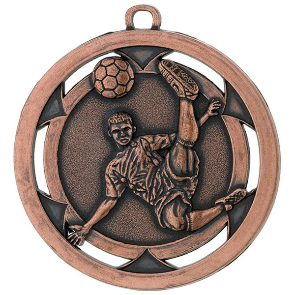 Medal piłka nożna Kaja Sport brązowy śr.50mm