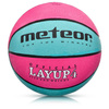 Piłka koszykowa Meteor LayUp 4 różowo-niebieska 07078