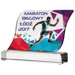 Trofeum szklane z odklejoną podstawą C065/FP