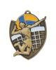 Medal metalowy złoty SIATKÓWKA M10/Z