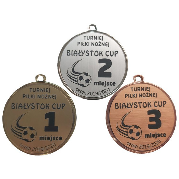 Nadruk Laminat na medal dedykacja 50mm