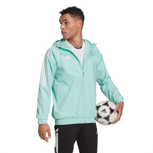 Kurtka męska adidas All-Weather Jacket Condivo 22 błękitna HD2290