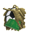 Medal metalowy złoty PIŁKA NOŻNA M02/Z
