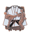 Medal metalowy brązowy KARATE M08/B