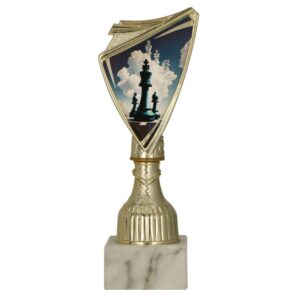 Trofeum plastikowe złote SZACHY 9297/CHE-B