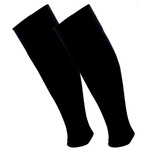 Skarpetogetry piłkarskie Iskierka czarne bez stopy