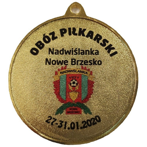 Nadruk na medal folia okrągły 50 mm