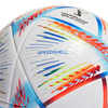 Piłka nożna adidas Al Rihla League biało-niebiesko-pomarańczowa H57791