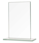 Trofeum szklane z rozklejoną podstawą