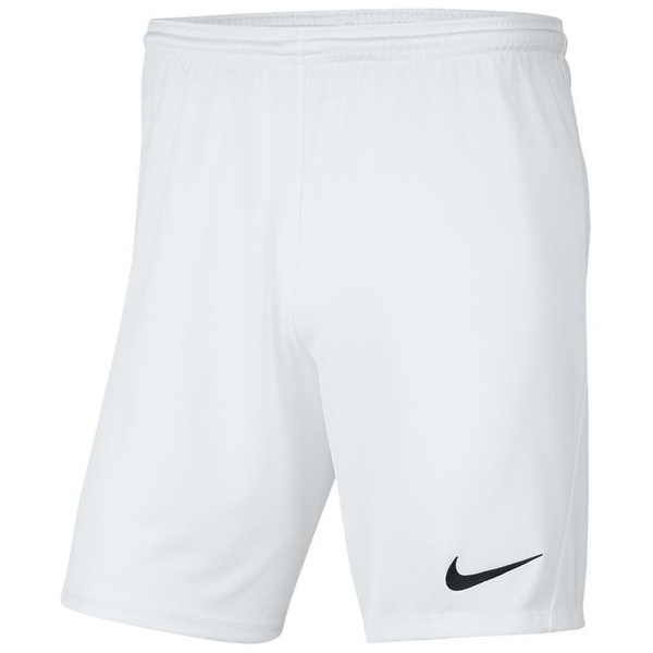 Spodenki dziecięce Nike Dri-FIT Park III białe poliestrowe