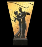 Trofeum szklane 20,5cm - TANIEC KLASYCZNY - VL1-B/DAN1/BK