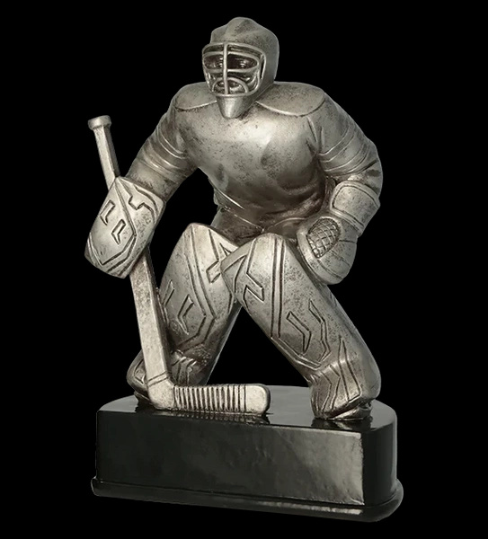 Statuetka odlewana -hokej bramkarz