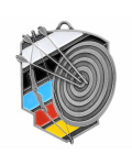 Medal metalowy srebrny ŁUCZNICTWO M106/S