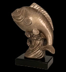 Statuetka odlewana 29,5cm - RYBA - RFST2095/BR
