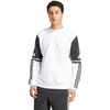 Bluza męska adidas Squadra 25 Sweat Crew biało-czarna JD2959