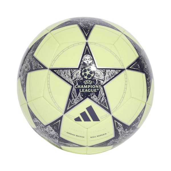 Piłka nożna adidas UCL Club 25/26 Real Madryt żółto-szara JN7307