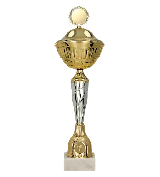 Puchar metalowy z przykrywką H-31cm, R-80mm 9256/GP
