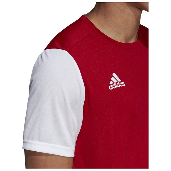 Koszulka dziecięca adidas  Estro 19 czerwona poliestrowa