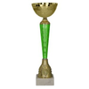 Puchar metalowy złoto-zielony uniwersalny 9287