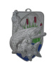 Medal metalowy srebrny WĘDKARSTWO M07/S