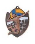 Medal metalowy brązowy SIATKÓWKA M10/B