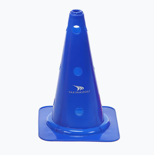 Pachołek wysoki z otworami, dziurami 38 cm Niebieski