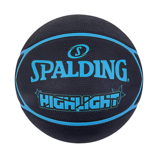 Piłka do koszykówki Spalding Highlight czarno-niebieska 84356Z