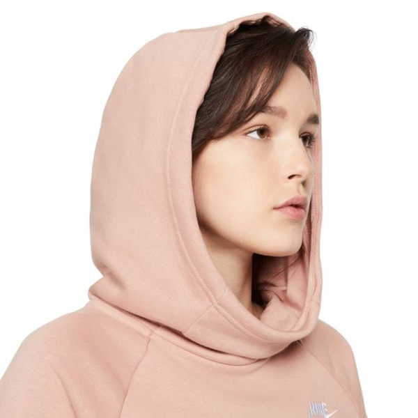 Bluza damska Nike NSW Essntl Flc Fnl Hoodie jasnoróżowa BV4116 609
