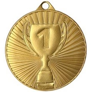 Medal złoty, stalowy ogólny Pucharek 45mm