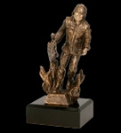 Statuetka odlewana - strażak
