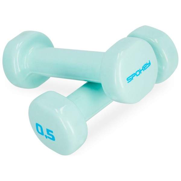 Zestaw hantli winylowych 2x0,5 kg SHAPE  błękitne