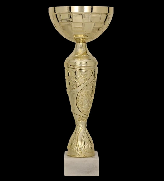 Puchar metalowy złoty - TANGA H-31cm, R-120mm 9098C