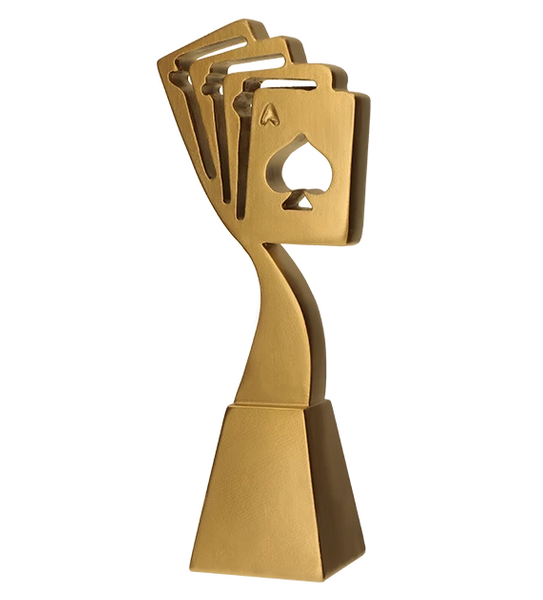 Statuetka odlewana - złota linia karty 1