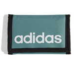 Portfel adidas Linear turkusowy na rzep