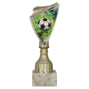 Trofeum plastikowe złote PIŁKA NOŻNA 9297/SOC1-A