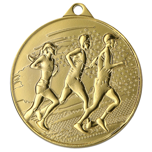 Medal brązowy, stalowy Biegi średnica 45 mm