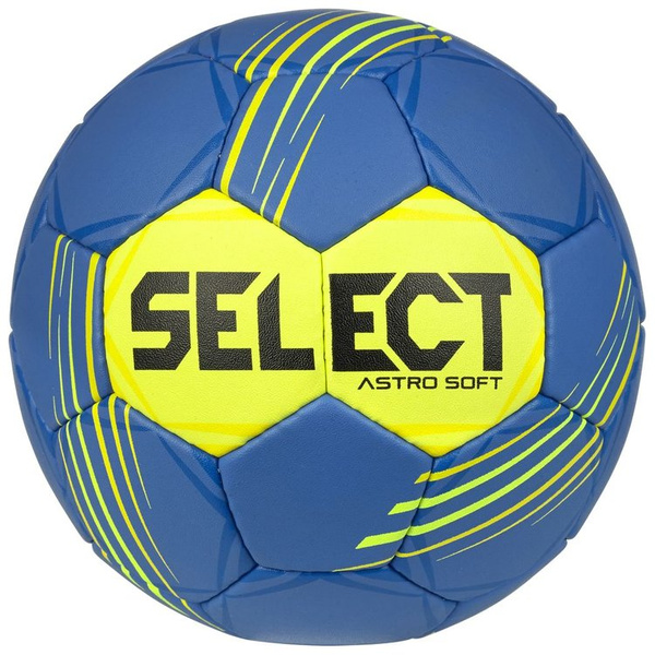 Piłka ręczna Select Astro Soft niebiesko-żółta roz 2