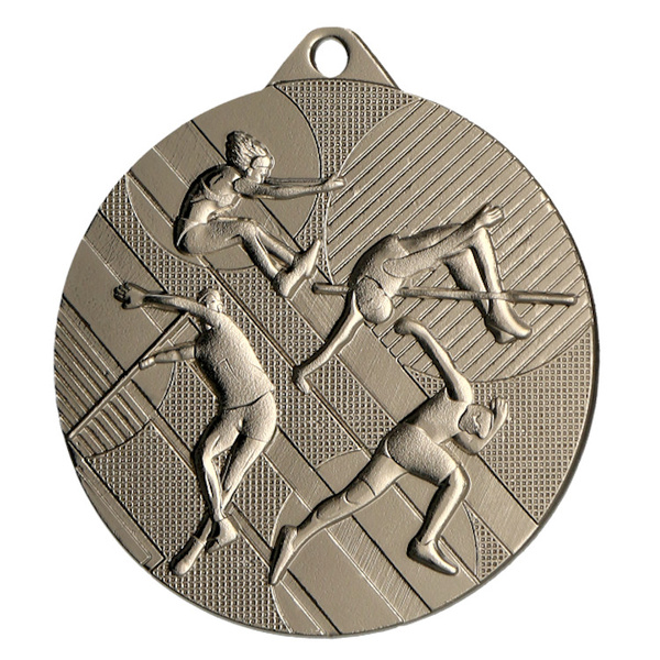 Medal srebrny, stalowy Lekkoatletyka średnica 45 mm